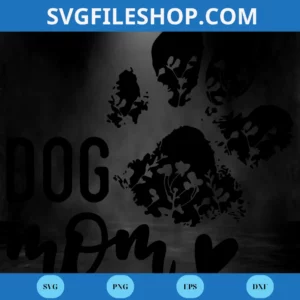 Dog Mom Png, Transparent Background Files Invert