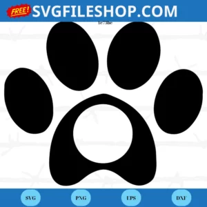 Dog Paw Svg Free, Downloadable Files
