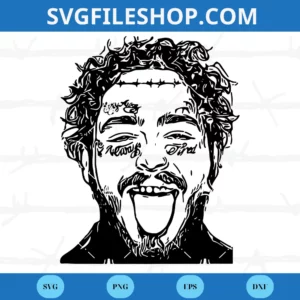 Post Malone Tattoos Clipart, Svg Png Dxf Eps Digital Files